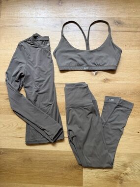 SET Active Airluxe "Truffle" 3 Piece Activewear Set